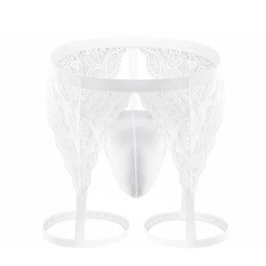 Men's Lace Garter Underwear - DZK039