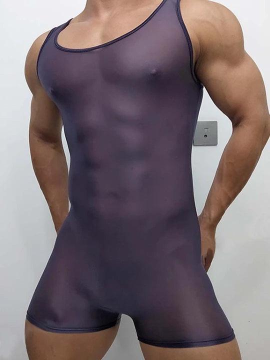 Men's Sexy Thin Transparent Bodysuits - LTY012 - YDressup