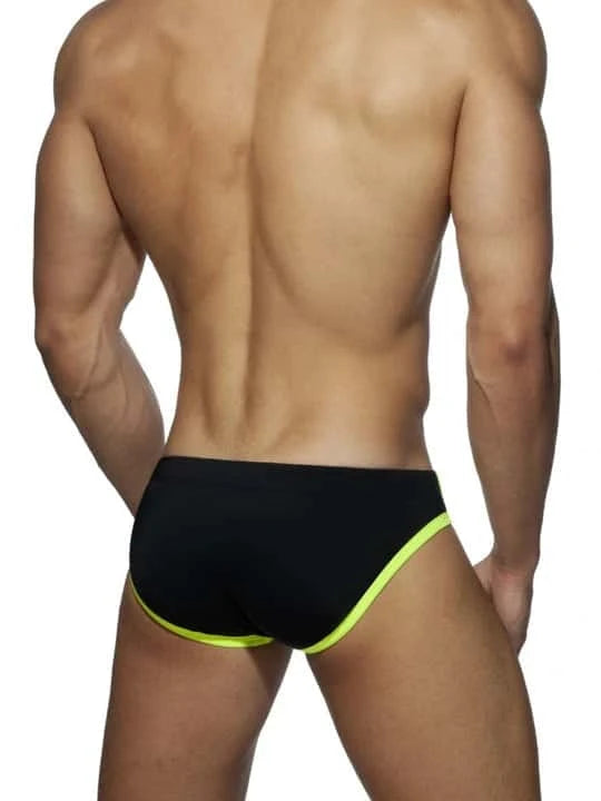 Men's Leopard Printed Anti-Awkward Cup Swim Briefs - YK027 - YDressup