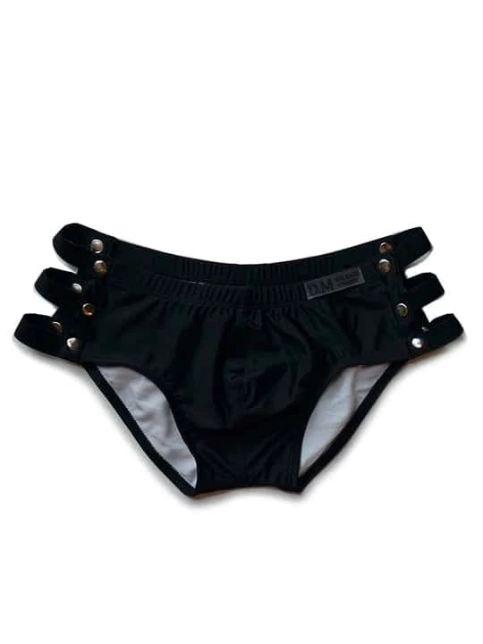 Men's Side Cut-out Swim Briefs - DK003 - YDressup