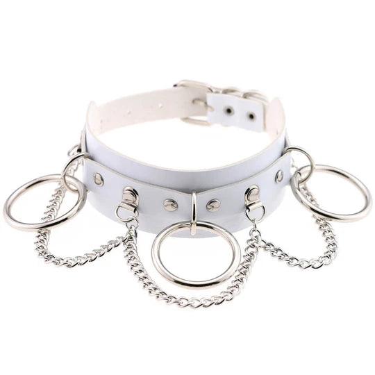 PU Leather Punk Chain Choker - KB040 - YDressup