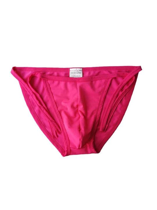 Men's Solid Colour Lace-up Sexy Swim Briefs - YK002 - YDressup