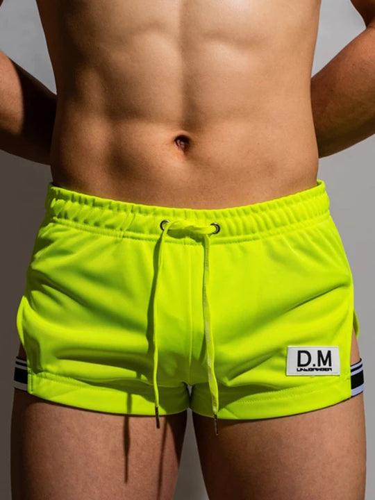 D.M Casual Low-waisted Drawstring Breathable Home Boxer Shorts - PJK027