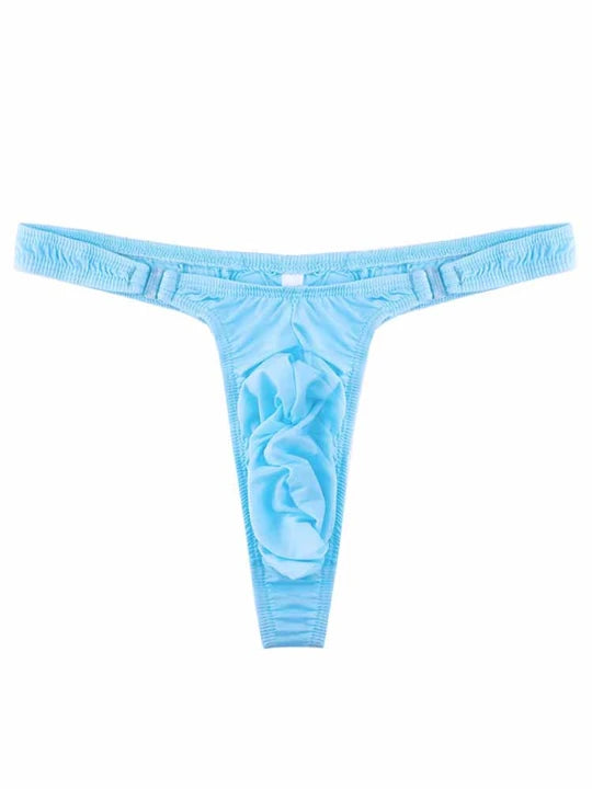 Men's Narrow Side Detachable Button Thong - DZK036