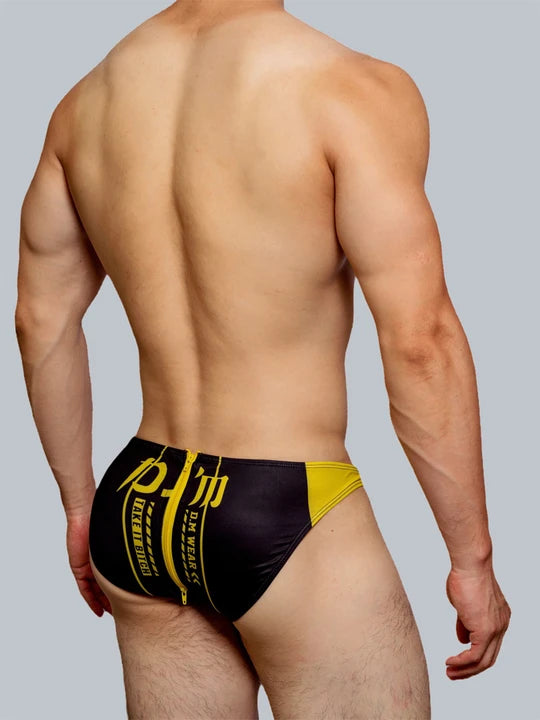 D.M Low Rise Sexy Zipper Briefs - SJK036