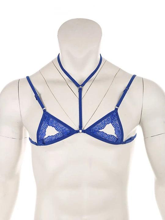 Men's Adjustable Breastless Bra - QQNY010 - YDressup