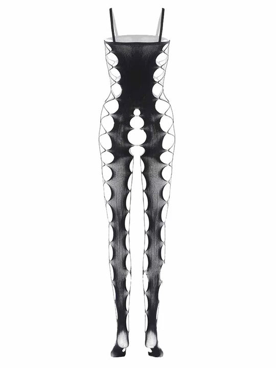 Men's Crotchless One-Piece Suspender Stockings - LTW020 - YDressup