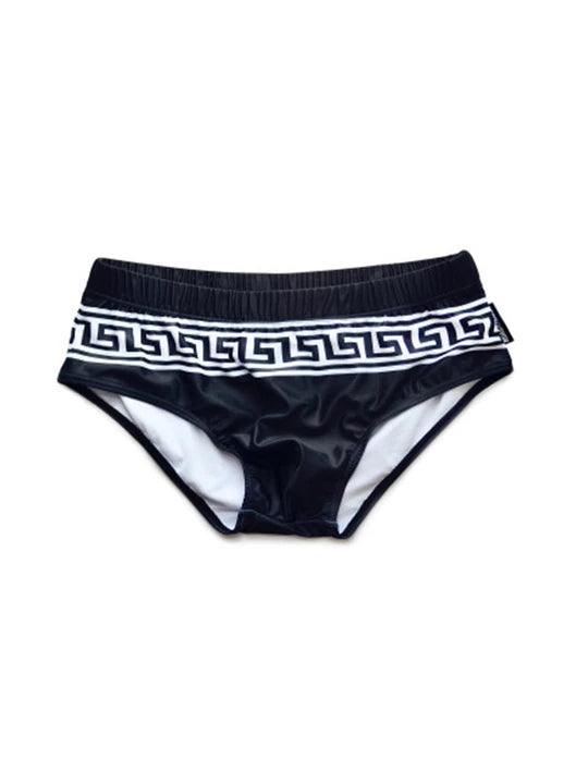 Low Waist Sexy Print Sports Triangle Swim Briefs - YK009 - YDressup