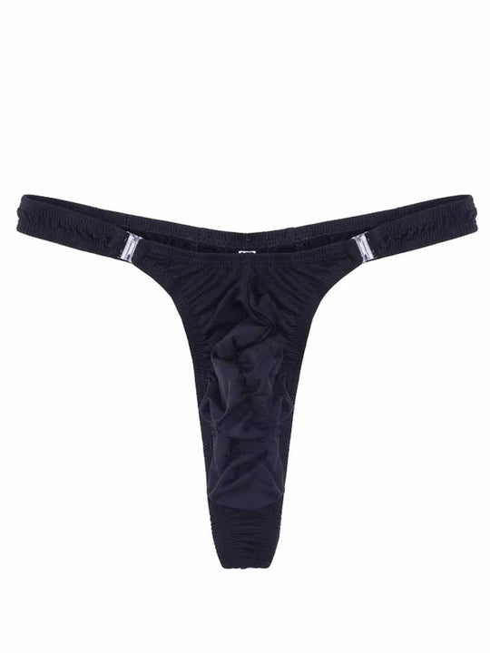 Men's Narrow Side Detachable Button Thong - DZK036