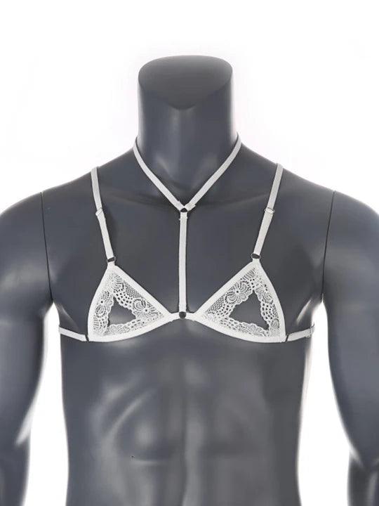 Men's Adjustable Breastless Bra - QQNY010 - YDressup
