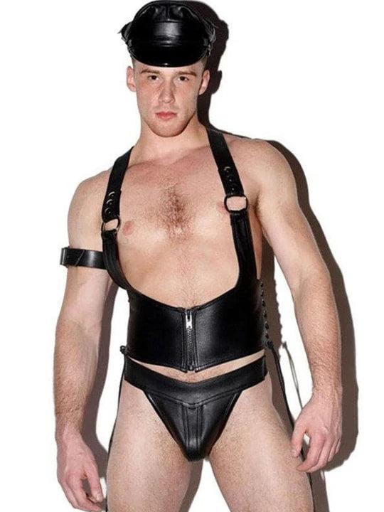 Leather Body Harness（without hat）- KB009