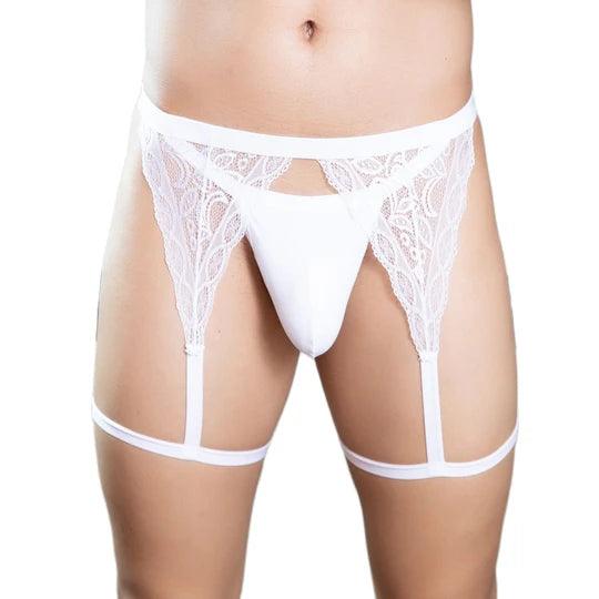 Men's Lace Garter Underwear - DZK039