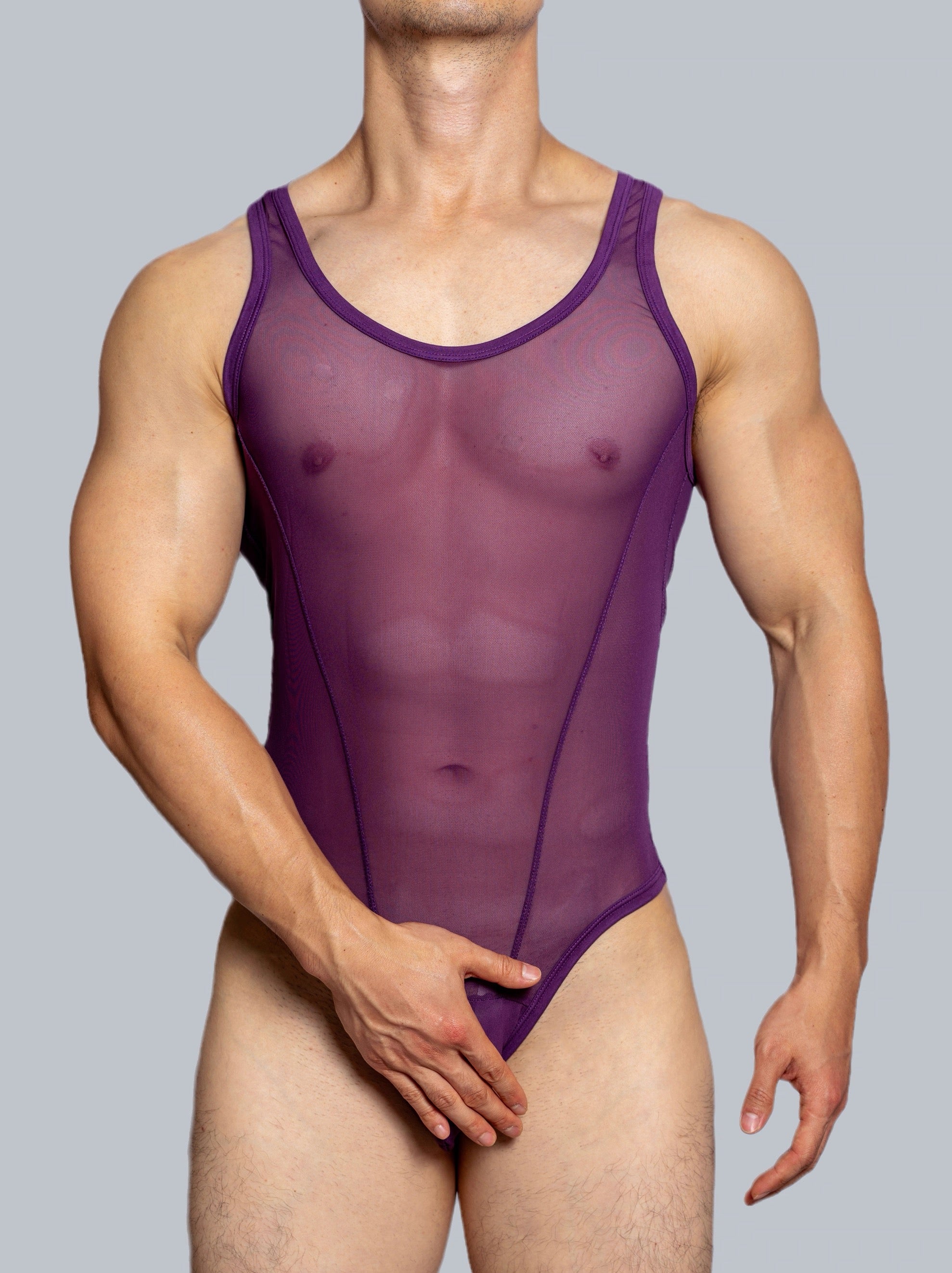 Mesh Breathable Nylon Bodysuit - LTY043 - YDressup