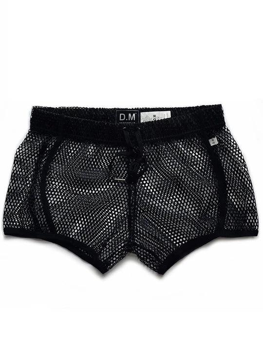 D.M Sexy Mesh Breathable Home Boxer Shorts - PJK008 - YDressup