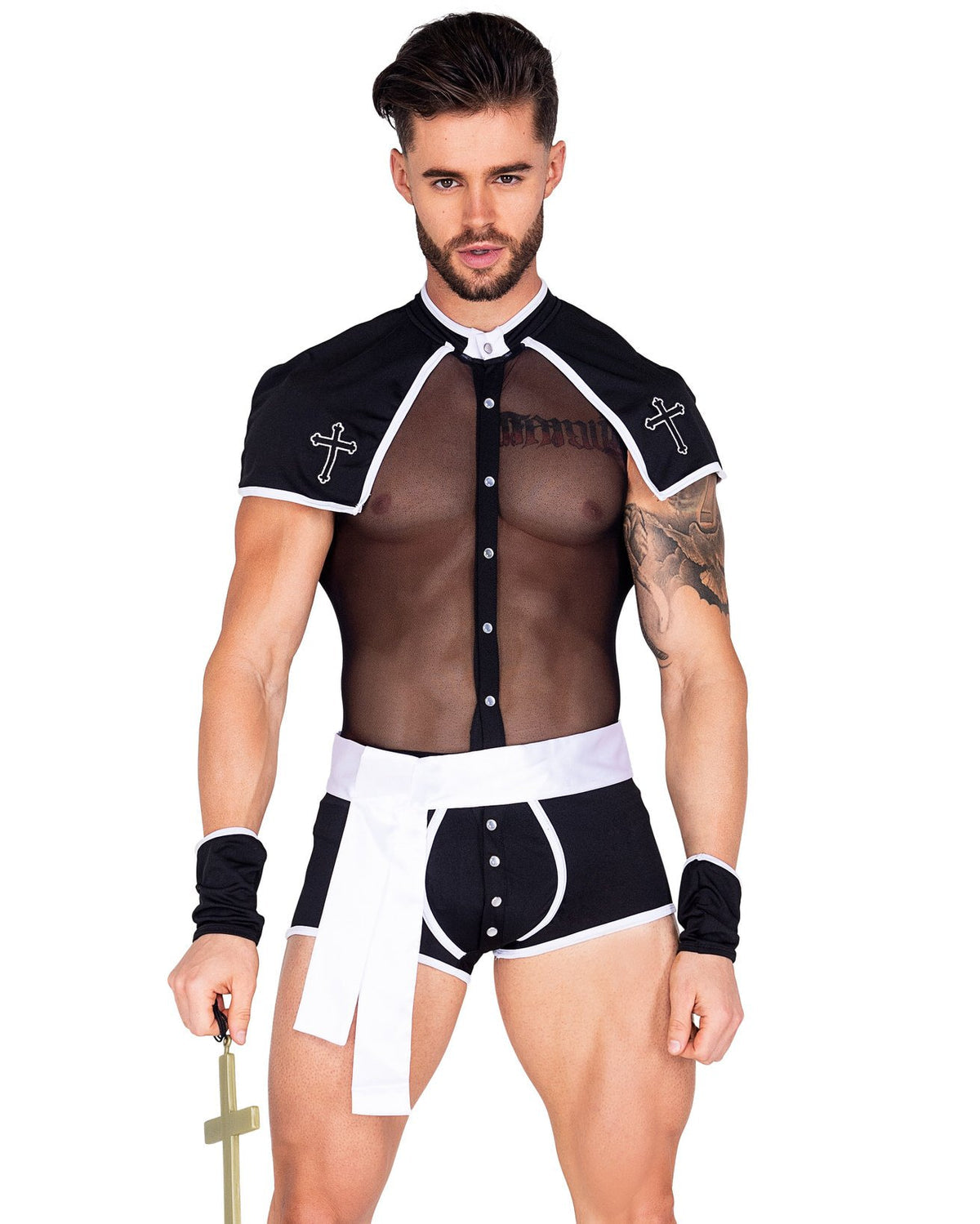 Divine Daddy "Forgive Me Father" Gay Priest Costume - ZF041 - YDressup