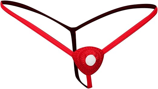 Men’s Santa Hat Underwear – Hollow Out Thong - GZK032