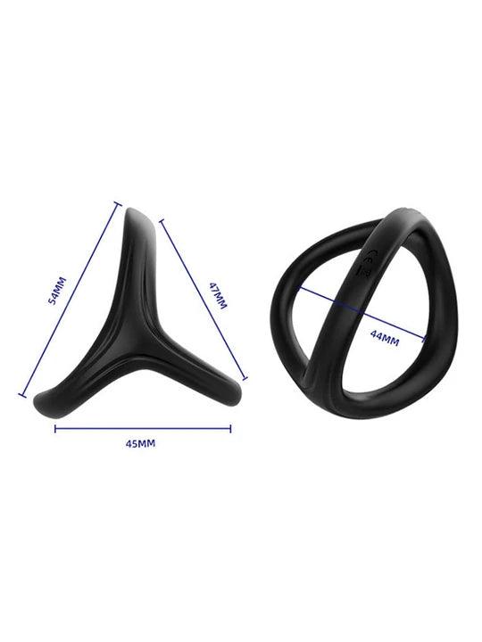 Black Silicone Y-Ring - PJ015 - YDressup