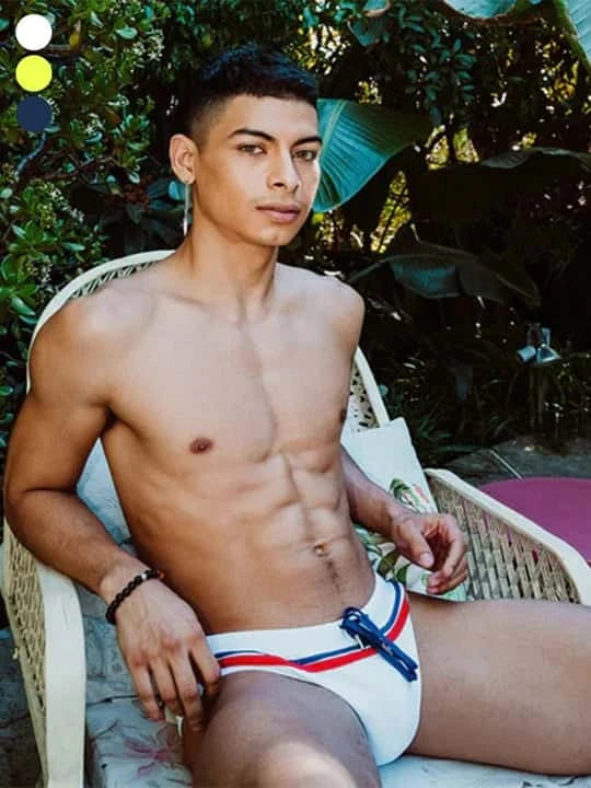 Men's Nylon Bikini Swim Briefs - YK025 - YDressup