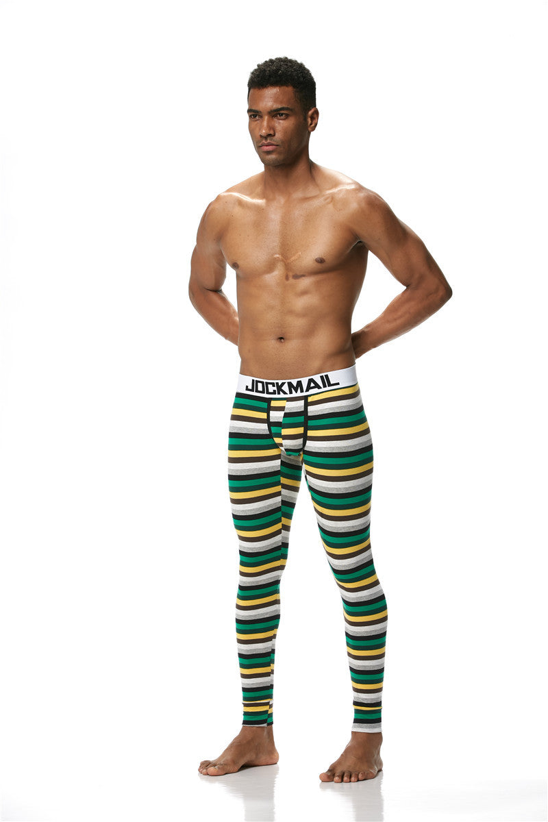 JOCKMAIL Men's Thin Cotton Striped Thermal Underwear - YNY144