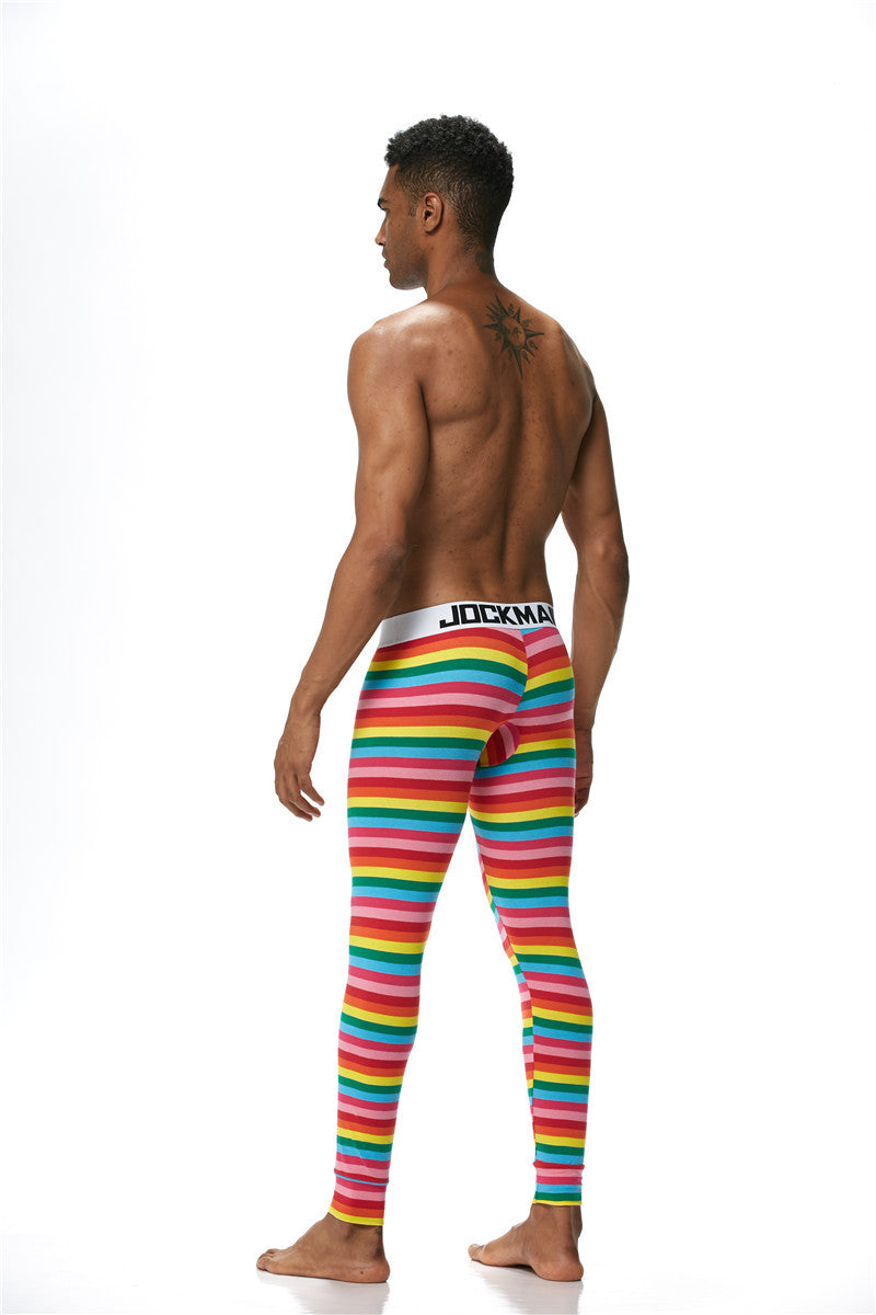 JOCKMAIL Men's Thin Cotton Striped Thermal Underwear - YNY144