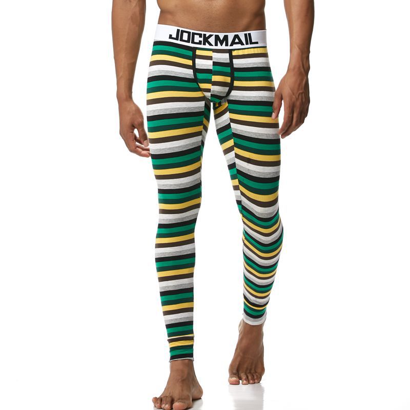JOCKMAIL Men's Thin Cotton Striped Thermal Underwear - YNY144