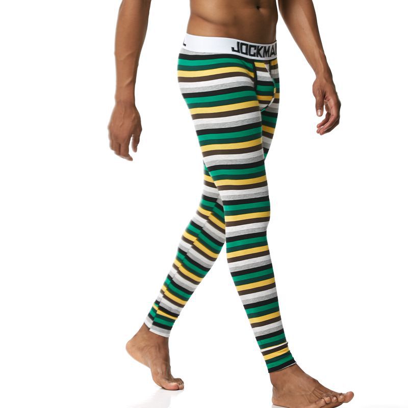 JOCKMAIL Men's Thin Cotton Striped Thermal Underwear - YNY144
