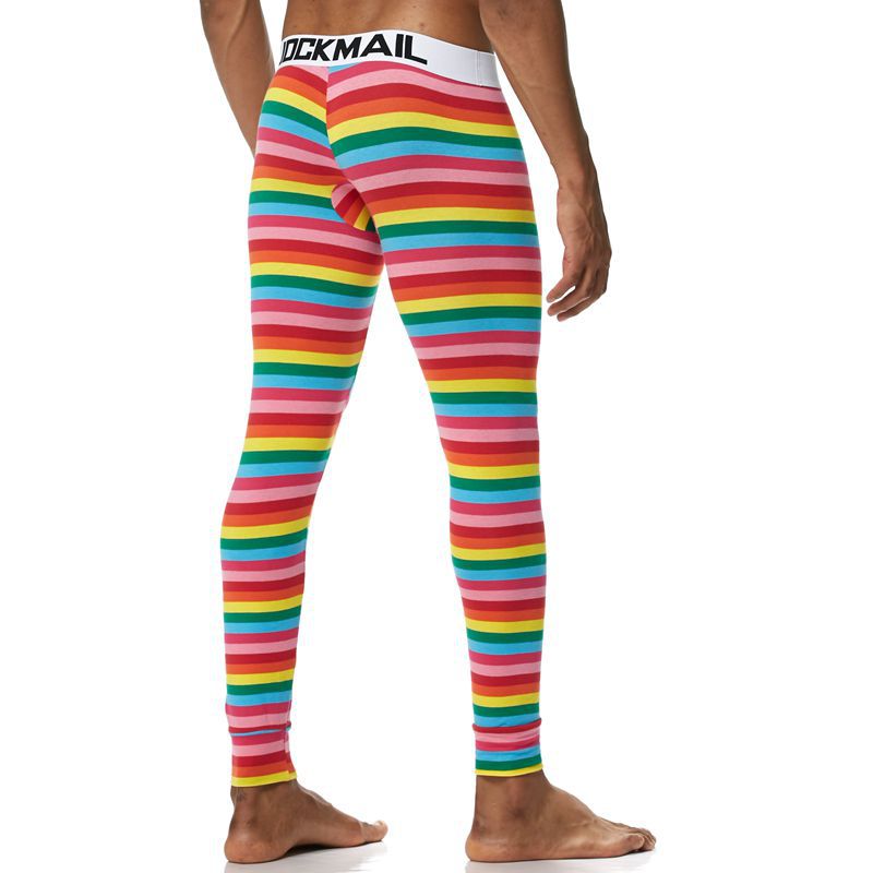 JOCKMAIL Men's Thin Cotton Striped Thermal Underwear - YNY144