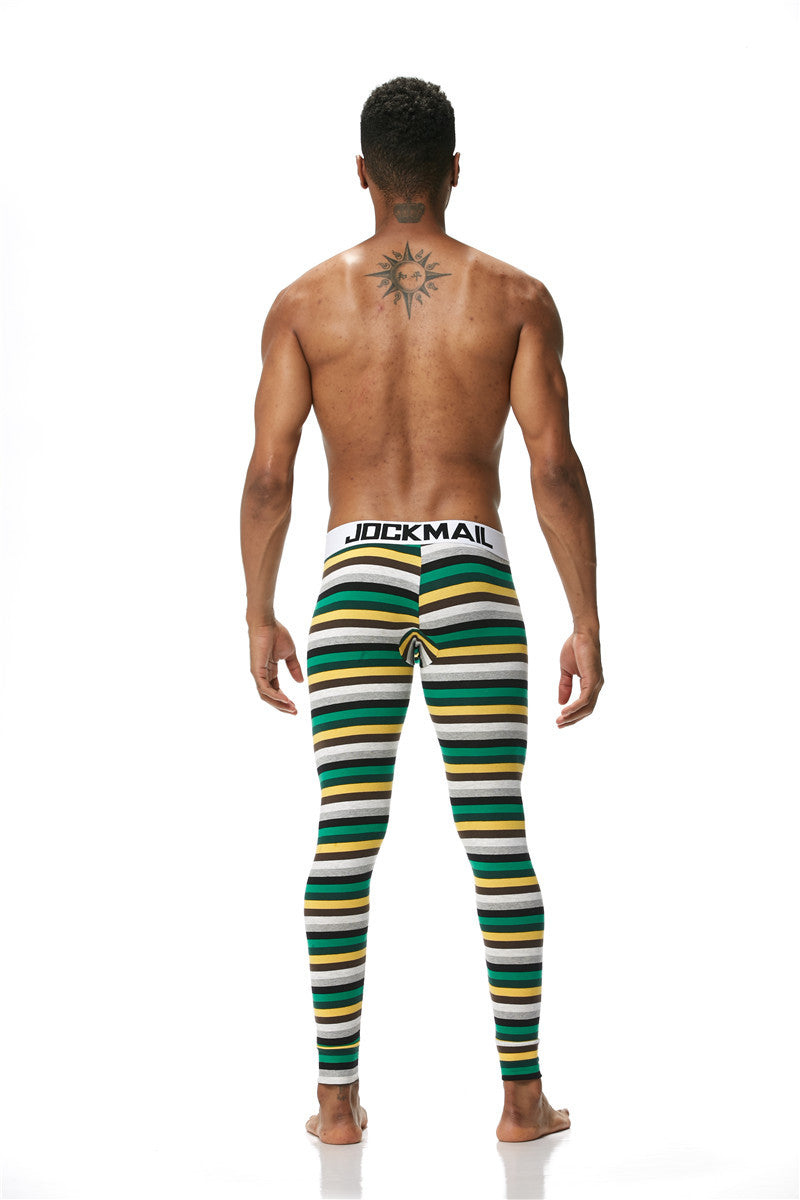 JOCKMAIL Men's Thin Cotton Striped Thermal Underwear - YNY144