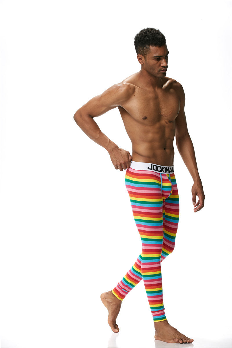 JOCKMAIL Men's Thin Cotton Striped Thermal Underwear - YNY144