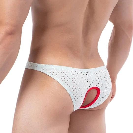 Peek-a-boo No Crotch Mesh Briefs - SJK033