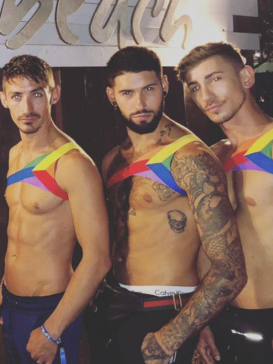 Men's Stage Rainbow Shoulder Chest Strap - YNY150