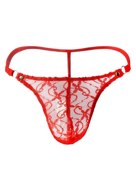 Men's Transparent Mesh Thong - GZK015 - YDressup