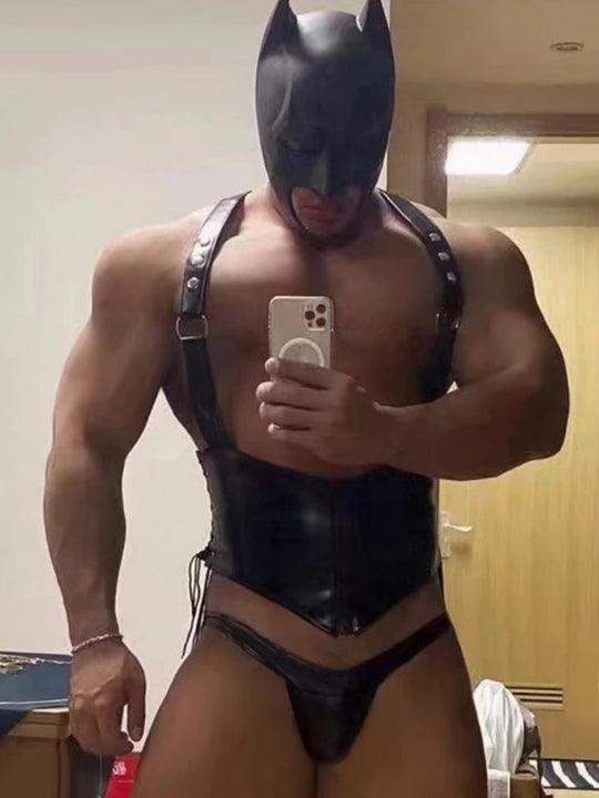 Leather Body Harness（without hat）- KB009