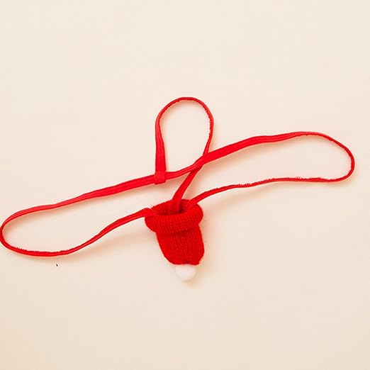 Men’s Santa Hat Underwear – Hollow Out Thong - GZK032