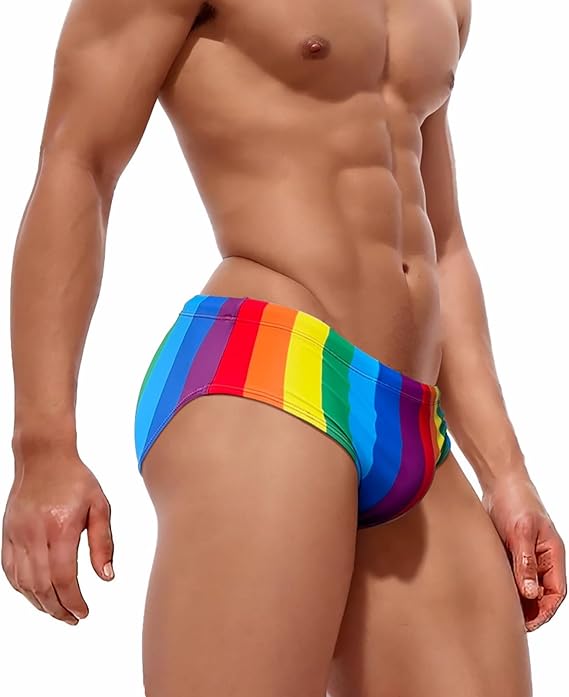Rainbow Swim Briefs – Low Rise Sexy Fit - YK069 - YDressup