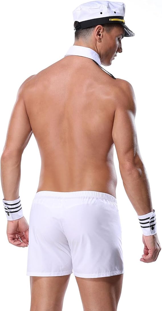 Sexy Men’s 5-Piece Sailor Costume - ZF026 - YDressup