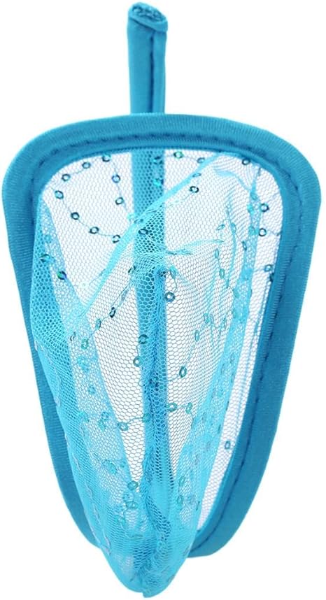 Men's Sexy C-String Thongs Lace See Through Underwear - CS006 - YDressup
