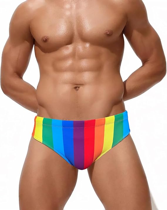 Rainbow Swim Briefs – Low Rise Sexy Fit - YK069 - YDressup