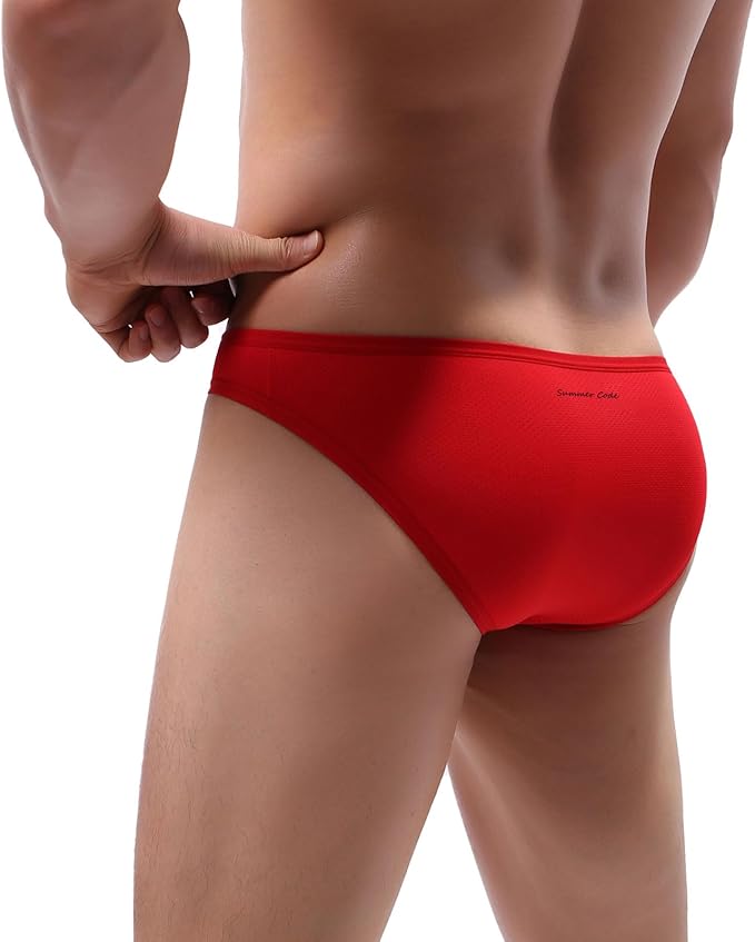 Sexy Micro Mesh Briefs Soft Breathable Bulge Pouch Underwear - SJK002