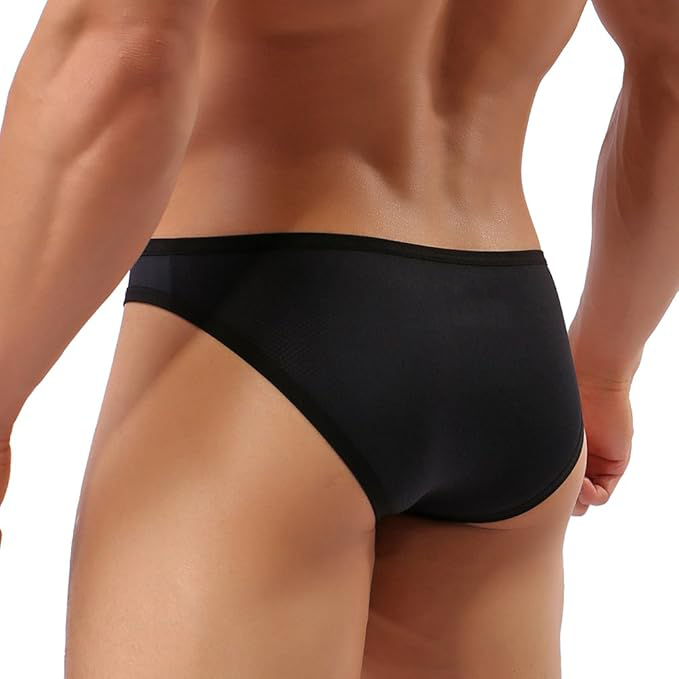Sexy Micro Mesh Briefs Soft Breathable Bulge Pouch Underwear - SJK002