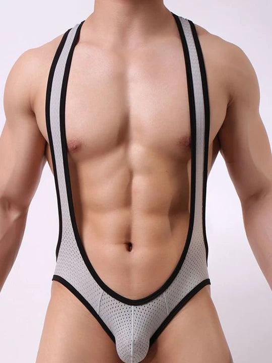 Men's Mesh Breathable One-piece Bodysuit - LTY017 - YDressup