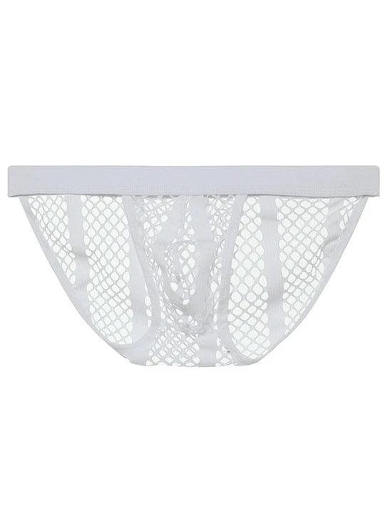 Men's Hollow Out High Rise Breathable Polyester Briefs - SJK024 - YDressup