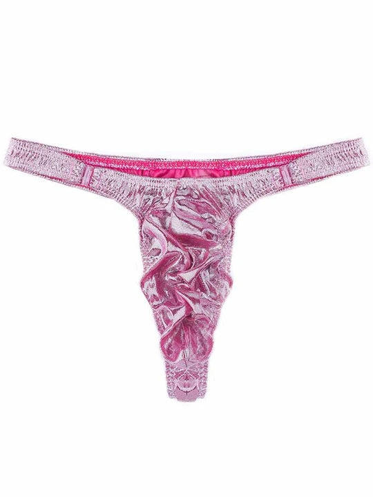 Men's Narrow Side Detachable Button Thong - DZK036