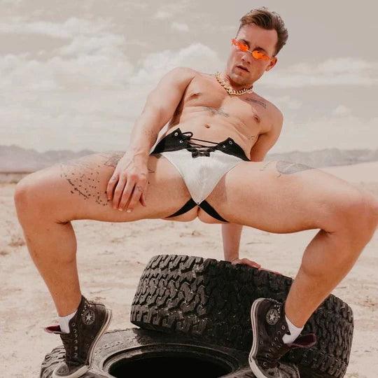 Lace-Up Camo Jockstrap - HDZ014