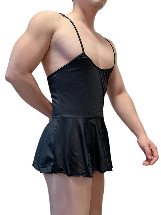 Men's Adjustable Straps Sensual Nightdress - QQNY002