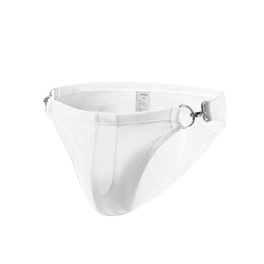 Men's Low Rise Metal Buckle Swim Bikini - YK001 - YDressup