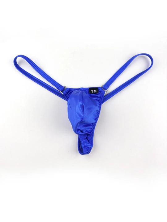 Men's Silky Thong - Spacious Pouch & Playful Colors - DZK015