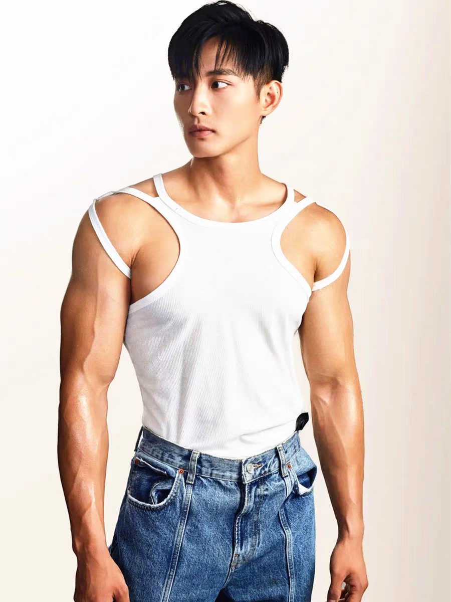 Men's Hollow Knit Tank Top - SBS074