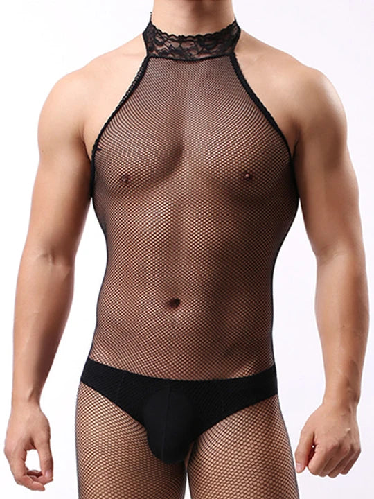 Men's Pullover Mesh Stockings - LTW018 - YDressup