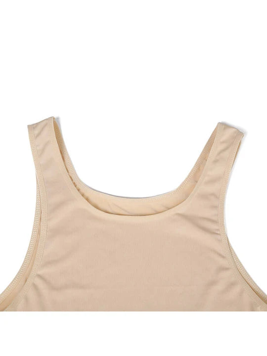 Men's Sexy Sleeveless Elastic Back Open Bodysuit - LTY040 - YDressup